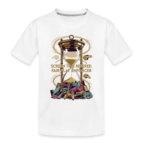 Screen Time Referee T Shirt, Fair Play Enforcer - Toddler Premium Organic T-Shirt