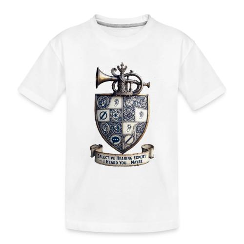 Selective Hearing Expert Crest T Shirt - Toddler Premium Organic T-Shirt