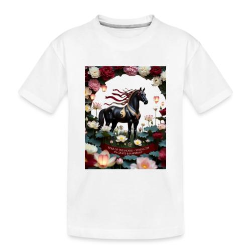 Year of the Horse Harmony T Shirt, Lunar New Year - Toddler Premium Organic T-Shirt