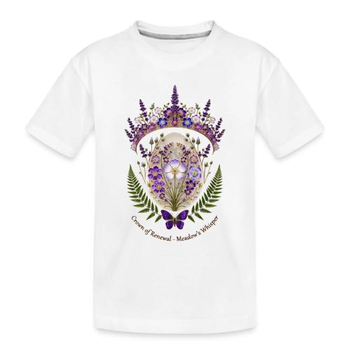 Spring Meadow Crown Tee, Cottagecore Renewal Gift - Toddler Premium Organic T-Shirt