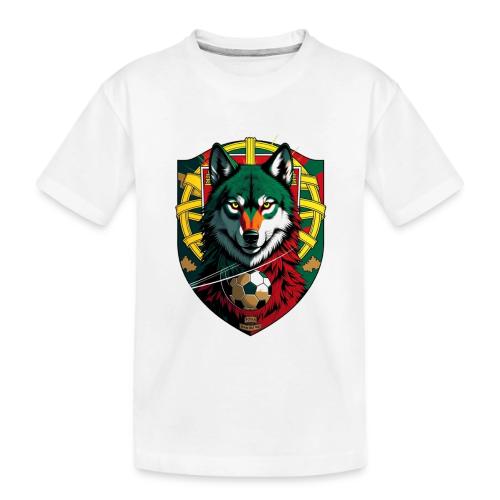 Portugal Iberian Wolf Soccer T Shirt,Football Gift - Toddler Premium Organic T-Shirt