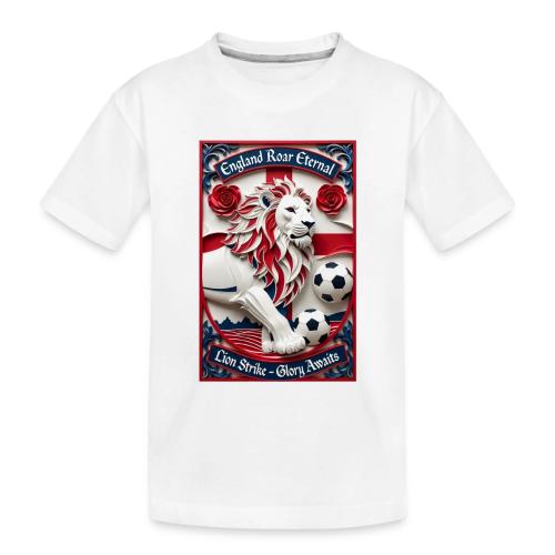 England Lion Soccer T Shirt, Football Pride Gift - Toddler Premium Organic T-Shirt