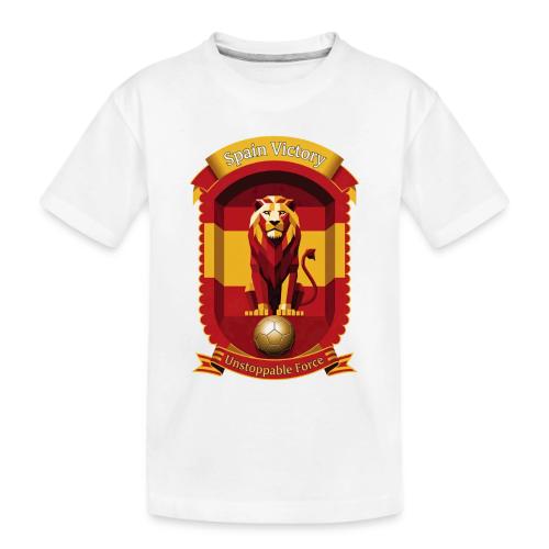 Spain Lion Victory T-Shirt, Flag Pride Crest Gift - Toddler Premium Organic T-Shirt
