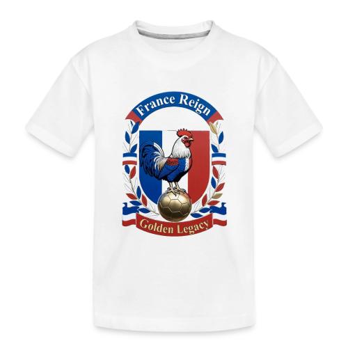 France Rooster Reign T-Shirt, Tricolore Pride Gift - Toddler Premium Organic T-Shirt