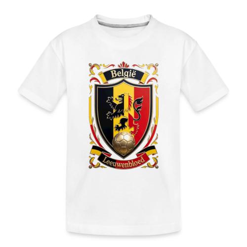 Belgium Lion Crest T-Shirt, Belgian Flag Gift - Toddler Premium Organic T-Shirt