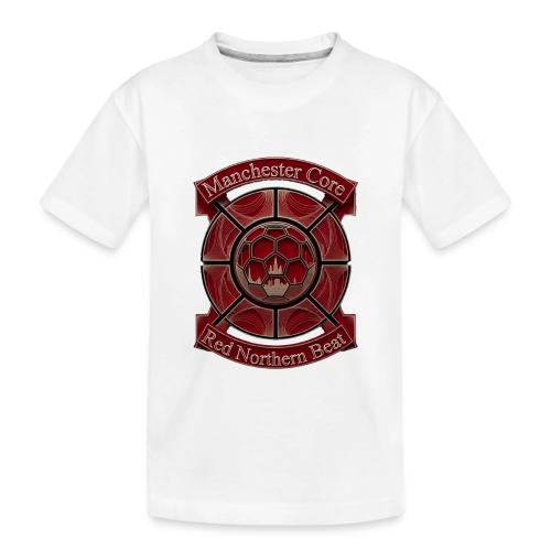 Manchester Is Red T Shirt, Soccer City Pride Gift - Toddler Premium Organic T-Shirt