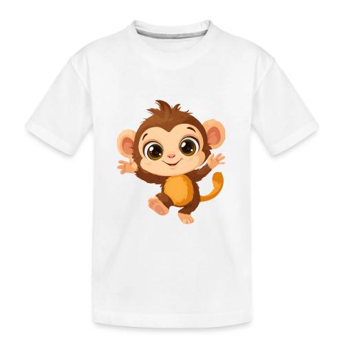 Dancing Baby Monkey Joyful - Toddler Premium Organic T-Shirt