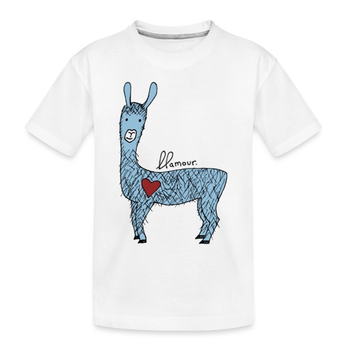 Cute llama - Toddler Premium Organic T-Shirt