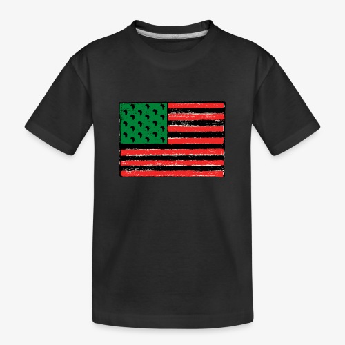 Red Green Black Flag - Toddler Premium Organic T-Shirt