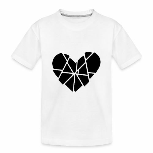 Heart Broken Shards Anti Valentine's Day - Toddler Premium Organic T-Shirt