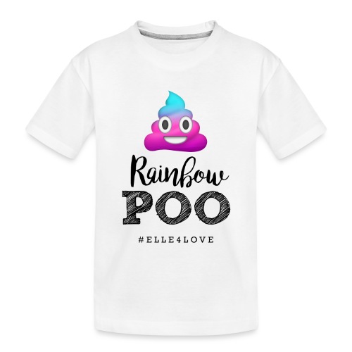Rainbow Poo - Toddler Premium Organic T-Shirt