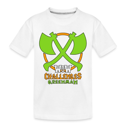 WoW Challenges Green Man - Toddler Premium Organic T-Shirt