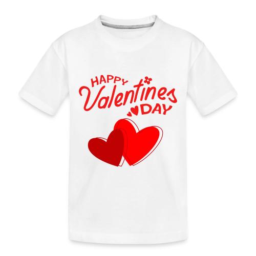 Heart design, Love, Valentine's Day, February 14 - Toddler Premium Organic T-Shirt