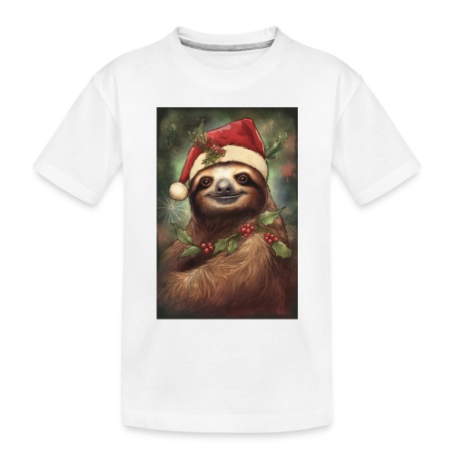 Christmas Sloth - Toddler Premium Organic T-Shirt