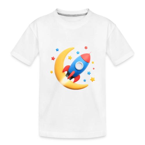 Rocket to the Crescent Moon - Toddler Premium Organic T-Shirt