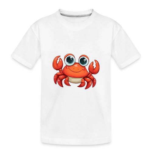 Cute Cartoon Baby Crab - Toddler Premium Organic T-Shirt