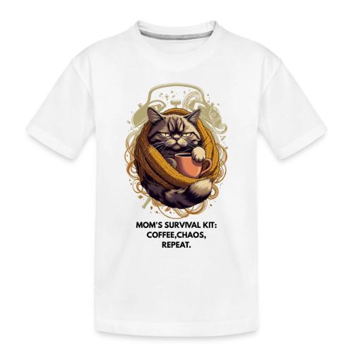Powered by Sarcasm Cat Tee - Toddler Premium Organic T-Shirt