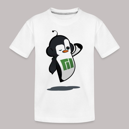 Manjaro Mascot wink hello left - Toddler Premium Organic T-Shirt
