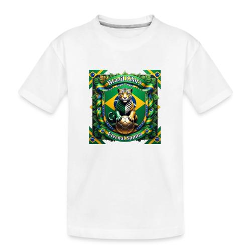 Brazil Jaguar Glory T-Shirt, Flag Pride Badge Gift - Toddler Premium Organic T-Shirt
