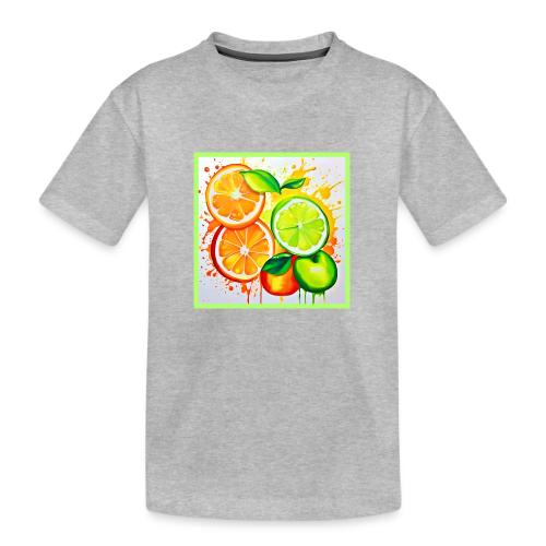Neon Chaos Liquid Color Explosion - Toddler Premium Organic T-Shirt