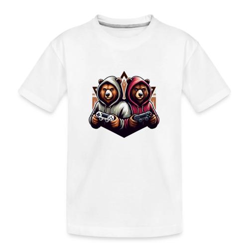2 grizzlies gamer bears - Toddler Premium Organic T-Shirt