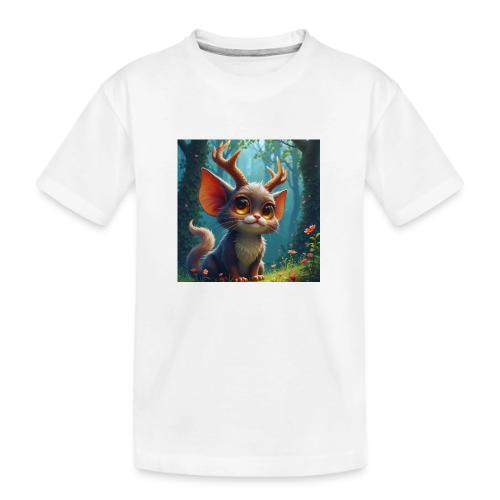 Magical Forest Creature with Deer Horns - Toddler Premium Organic T-Shirt