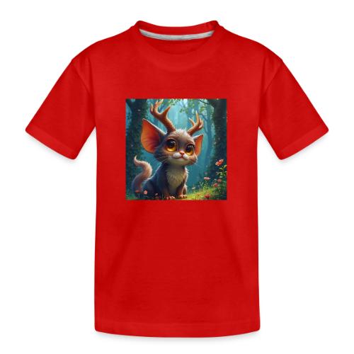 Magical Forest Creature with Deer Horns - Toddler Premium Organic T-Shirt