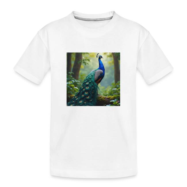 Majestic Peacock in Enchanted Forest