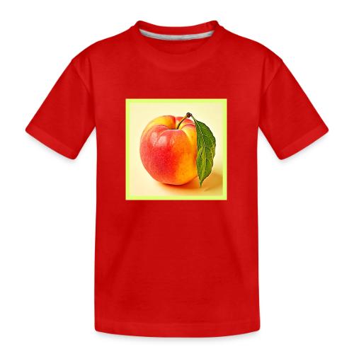 Feel the Fresh Peach Summer Vibe Design - Toddler Premium Organic T-Shirt