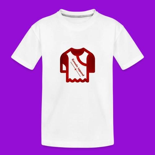 Kenada Logo white spray - Toddler Premium Organic T-Shirt