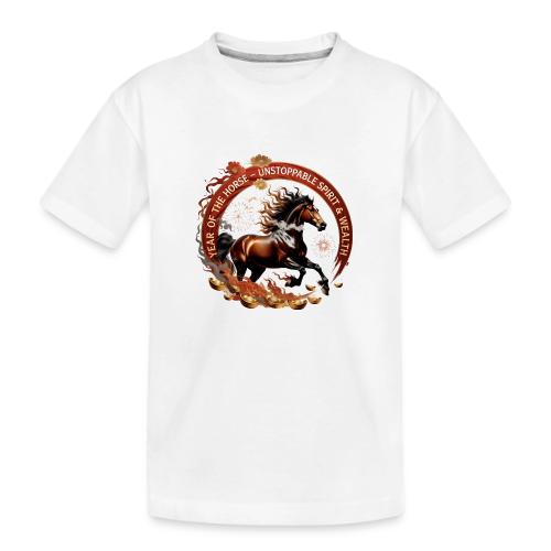 Year of the Horse Fiery Spirit T Shirt, Lunar New - Toddler Premium Organic T-Shirt