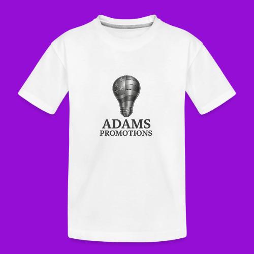 Adams Promotions Brushed Steel light Logo - Toddler Premium Organic T-Shirt