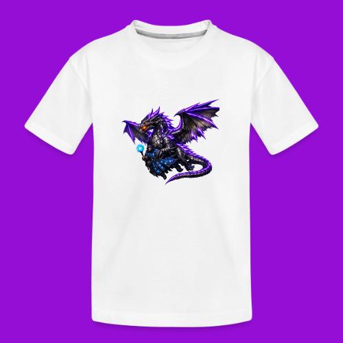 Neon Dragon and Battle Mage - Toddler Premium Organic T-Shirt