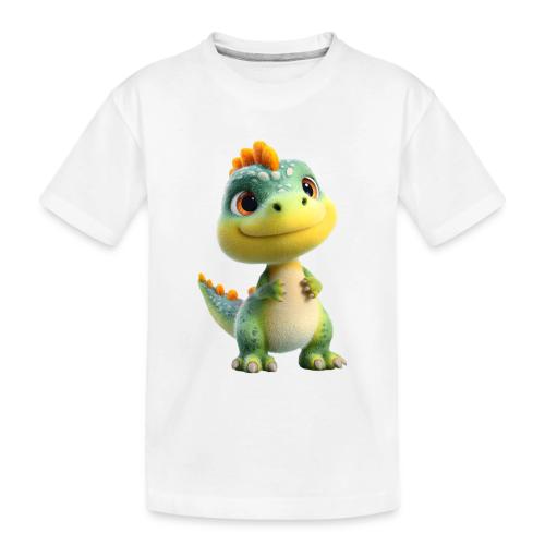 Playful 3D Baby Dinosaur - Toddler Premium Organic T-Shirt