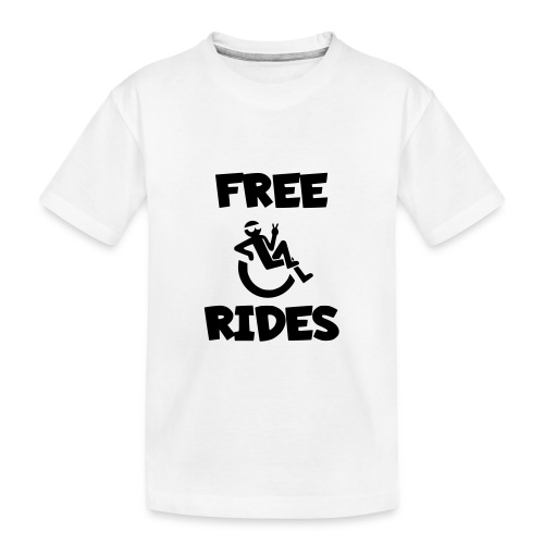 This wheelchair user gives free rides - Toddler Premium Organic T-Shirt