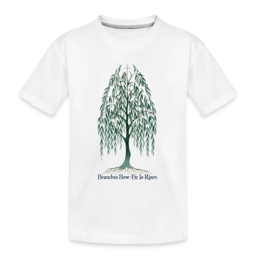 Easter Branches Bow Willow T Shirt, Easter Gift - Toddler Premium Organic T-Shirt