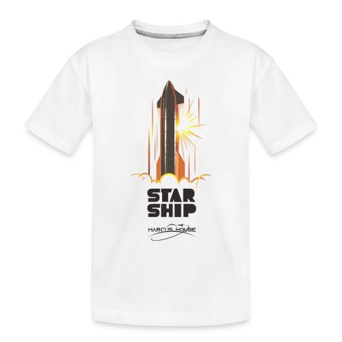 Star Ship Mars - Light - With Logo - Toddler Premium Organic T-Shirt