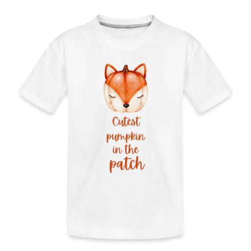 Cutest pumpkin in the patch - Toddler Premium Organic T-Shirt