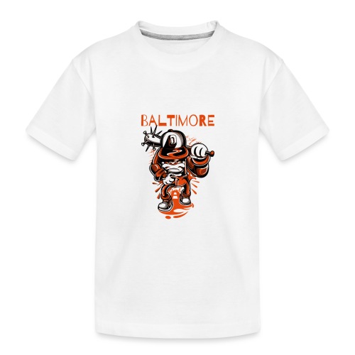 Baltimore O's Bear - Toddler Premium Organic T-Shirt