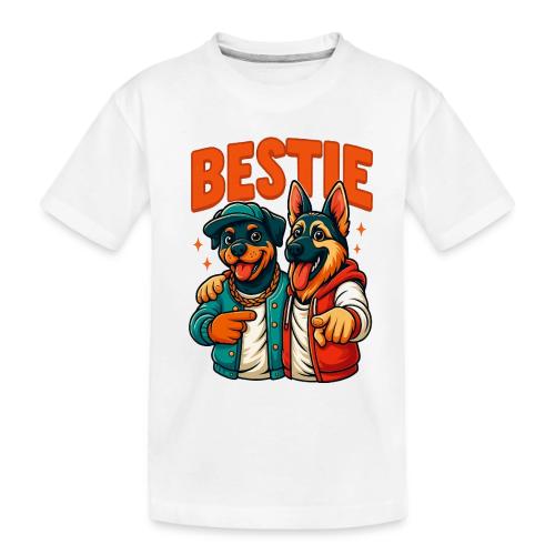 Hip Hop Dog Besties Shirt for Friends & Pet Lovers - Toddler Premium Organic T-Shirt
