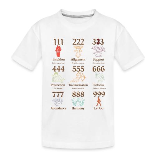 Mystic Angel Numbers Spiritual Symbols on Gildan - Toddler Premium Organic T-Shirt