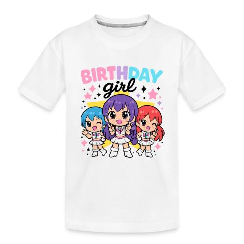 Cute Chibi Birthday Idol Girls - Toddler Premium Organic T-Shirt