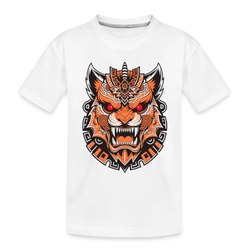 Tribal Demon Wolf Mask - Toddler Premium Organic T-Shirt