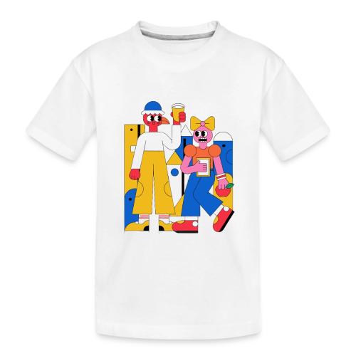 Bold Geometric Duo Pop Art - Toddler Premium Organic T-Shirt