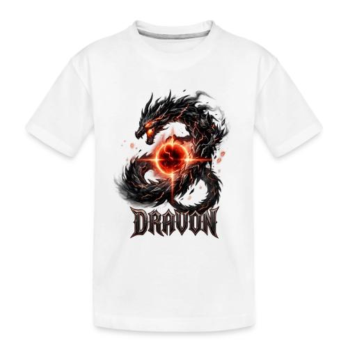 Dravon Fire Dragon Dark Fantasy Graphic T-Shirt - Toddler Premium Organic T-Shirt