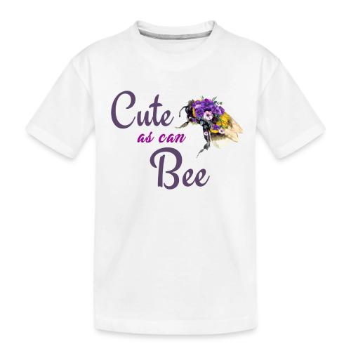 Cute as can bee - Toddler Premium Organic T-Shirt