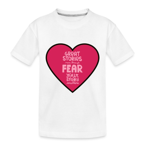 Heart Shape Inspirational Design - Toddler Premium Organic T-Shirt