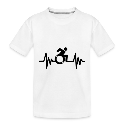 Wheelchair user with a heartbeat * - Toddler Premium Organic T-Shirt