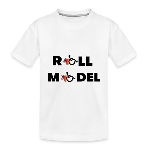 Roll model in a wheelchair, for wheelchair users - Toddler Premium Organic T-Shirt