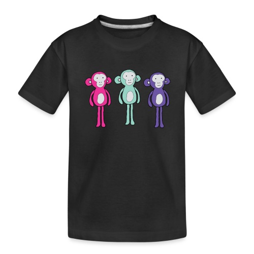 Three chill monkeys - Toddler Premium Organic T-Shirt